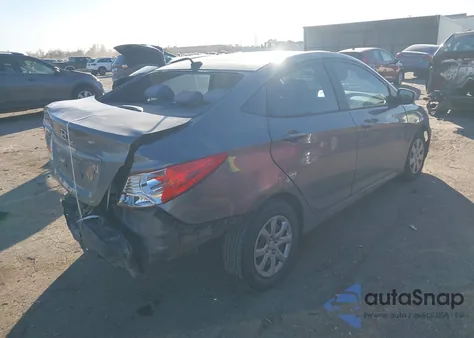 2013 Hyundai Accent Gls from USA, damaged, VIN KMHCT4AE0DU528413